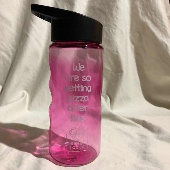 “We are so getting pizza after this” Water bottle - Picture 1 of 4